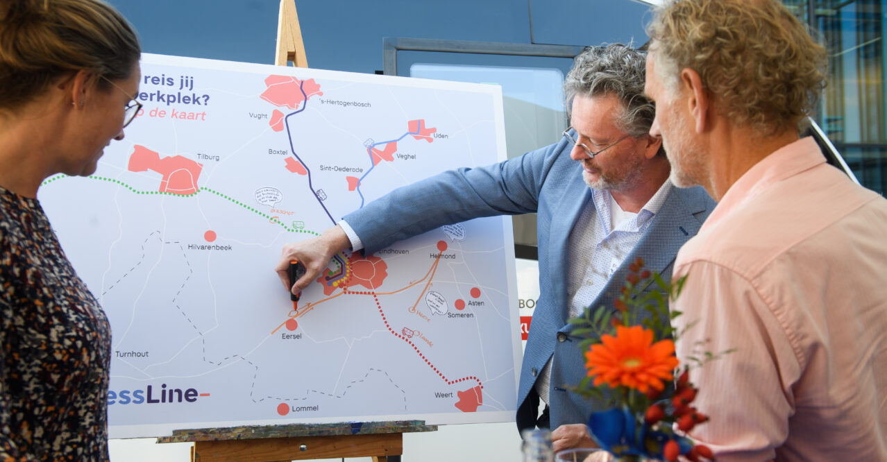 Tekenen van de potentiele BusinessLine routes