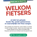 Welkomstposter