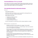 Teksten fris in je hoofd