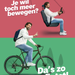 Poster zonder QR-code Da's zo gefietst