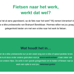 Inventarisatie nieuwsbrief e-bike probeeractie